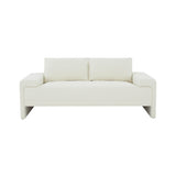 TOV Furniture Maeve Boucle Loveseat Cream 75.2"W x 37.1"D x 32.25"H