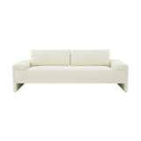 TOV Furniture Maeve Boucle Sofa Cream 91"W x 37.1"D x 32.25"H