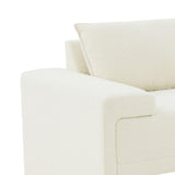 TOV Furniture Maeve Boucle Sofa Cream 91"W x 37.1"D x 32.25"H