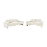 TOV Furniture Maeve Boucle Sofa Cream 91"W x 37.1"D x 32.25"H