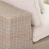 Cali Natural Wicker Outdoor Modular Loveseat