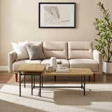 Walker Edison Reema Modern/Contemporary 2-Piece Modern Nesting Coffee Table REONCTCO