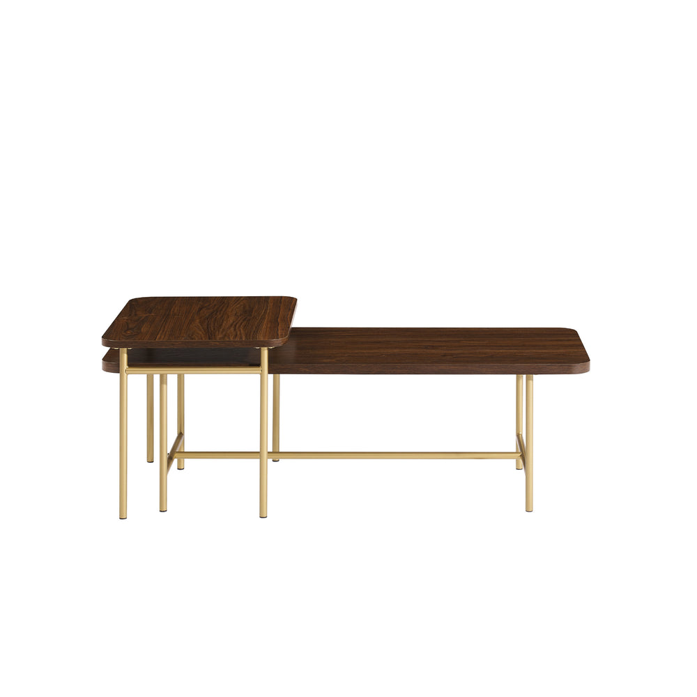 Walker Edison Reema Modern/Contemporary 2-Piece Modern Nesting Coffee Table REONCTDW