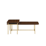 Walker Edison Reema Modern/Contemporary 2-Piece Modern Nesting Coffee Table REONCTDW