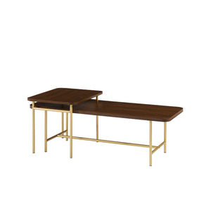 Walker Edison Reema Modern/Contemporary 2-Piece Modern Nesting Coffee Table REONCTDW
