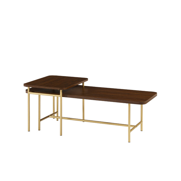Walker Edison Reema Modern/Contemporary 2-Piece Modern Nesting Coffee Table REONCTDW
