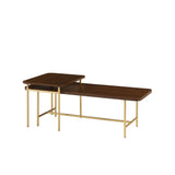 Walker Edison Reema Modern/Contemporary 2-Piece Modern Nesting Coffee Table REONCTDW