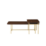 Walker Edison Reema Modern/Contemporary 2-Piece Modern Nesting Coffee Table REONCTDW