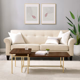 Walker Edison Reema Modern/Contemporary 2-Piece Modern Nesting Coffee Table REONCTDW