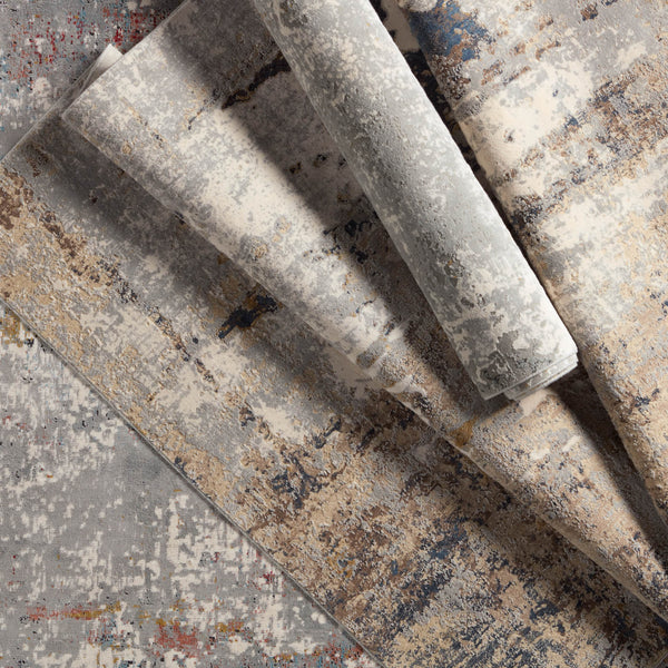 Jaipur Living Requiem Constanze REQ01 Powerloomed Machine Made Indoor Modern Rug Silver 9' x 12'