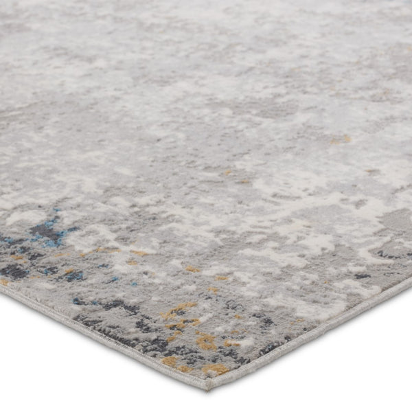 Jaipur Living Requiem Lancet REQ03 Powerloomed Machine Made Indoor Modern Rug Silver 9' x 12'