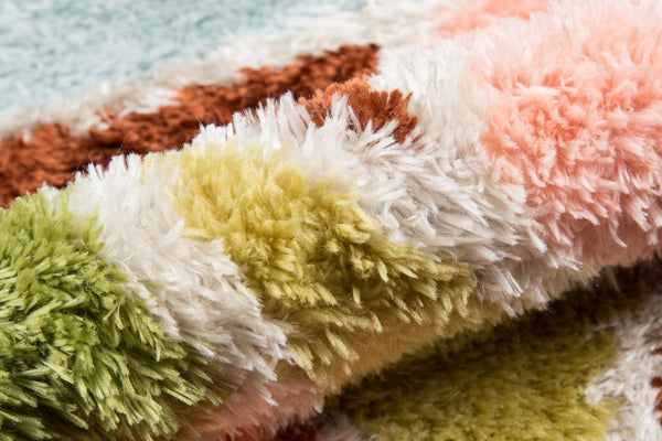 Momeni Novogratz Retro RET-1 Hand Tufted Modern Geometric Indoor Area Rug Multi 7'6" x 9'6" RETRORET-1MTI7696