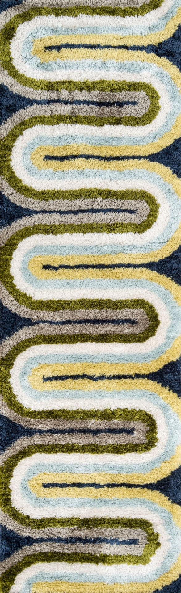 Momeni Novogratz Retro RET-2 Hand Tufted Modern Geometric Indoor Area Rug Multi 7'6" x 9'6" RETRORET-2MTI7696