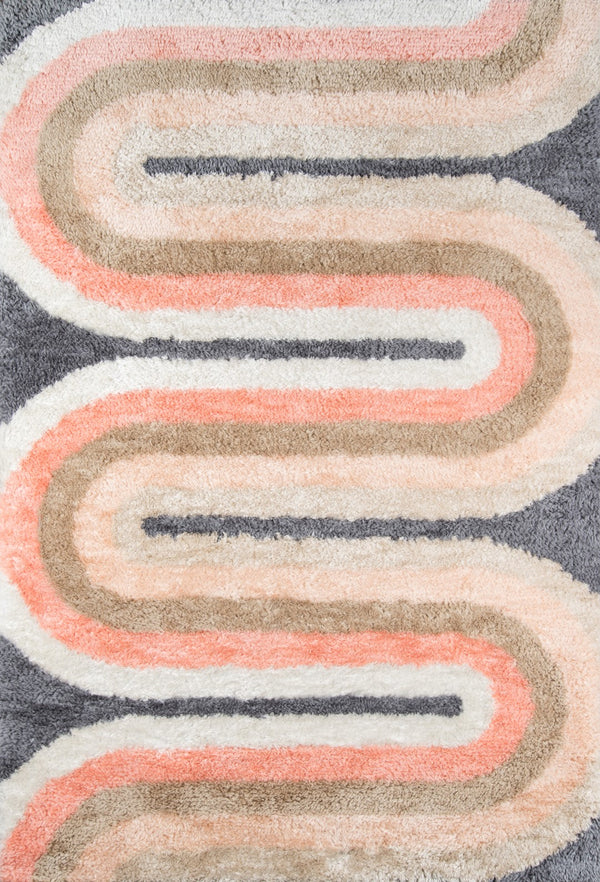 Momeni Novogratz Retro RET-2 Hand Tufted Modern Geometric Indoor Area Rug Multi 7'6" x 9'6" RETRORET-2PAS7696