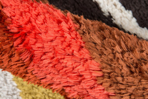 Momeni Novogratz Retro RET-2 Hand Tufted Modern Geometric Indoor Area Rug Red 7'6" x 9'6" RETRORET-2RED7696