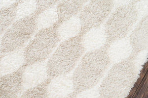 Momeni Novogratz Retro RET-4 Hand Tufted Modern Geometric Indoor Area Rug Taupe 7'6" x 9'6" RETRORET-4TAU7696