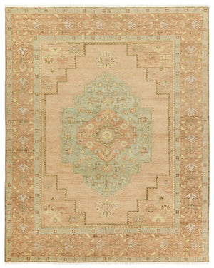 Jaipur Living Reza Hasina REZ01 Hand Knotted Handmade Indoor Persian Knot 4/25 Wl Southwestern Rug Tan 6' x 9'