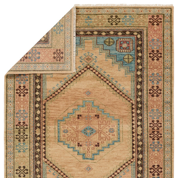 Jaipur Living Reza Lunja REZ02 Hand Knotted Handmade Indoor Persian Knot 4/25 Wl Southwestern Rug Blue 8' x 10'