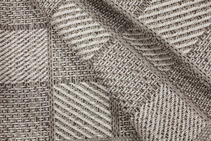 Simply Shade - Treasure Garden Outdoor Rug Tile - Fog  7'10" x 10'