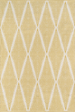 Momeni Erin Gates River RIV-1 Hand Woven Contemporary Geometric Indoor/Outdoor Area Rug Citron 8'6" x 11'6" RIVERRIV-1CIT86B6