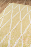 Momeni Erin Gates River RIV-1 Hand Woven Contemporary Geometric Indoor/Outdoor Area Rug Citron 8'6" x 11'6" RIVERRIV-1CIT86B6