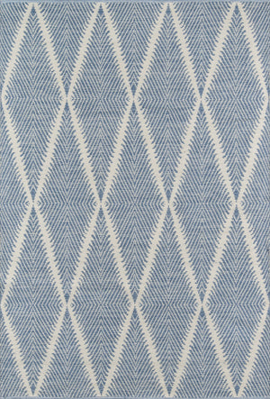 Momeni Erin Gates River RIV-1 Hand Woven Contemporary Geometric Indoor/Outdoor Area Rug Denim 8'6" x 11'6" RIVERRIV-1DNM86B6