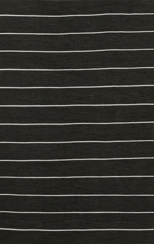 Momeni Erin Gates River RIV-2 Hand Woven Contemporary Geometric Indoor/Outdoor Area Rug Black 8'6" x 11'6" RIVERRIV-2BLK86B6