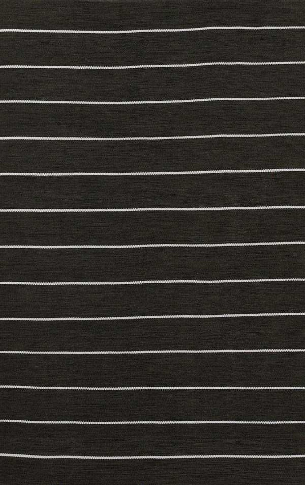 Momeni Erin Gates River RIV-2 Hand Woven Contemporary Geometric Indoor/Outdoor Area Rug Black 8'6" x 11'6" RIVERRIV-2BLK86B6