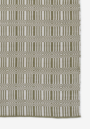 Momeni Erin Gates River RIV-3 Hand Woven Contemporary Geometric Indoor/Outdoor Area Rug Green 8'6" x 11'6" RIVERRIV-3GRN86B6