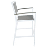Matrix Imports Riviera Outdoor Arm Chair BSO-RIVIERA-WHT/GRY