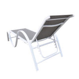 Matrix Imports Riviera Outdoor Lounge Chaise LCO-RIVIERA-WHT/GRY
