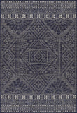 Momeni Riviera RV-03 Machine Made Transitional Tribal Indoor/Outdoor Area Rug Navy 9' x 12' RIVRARV-03NVY90C0
