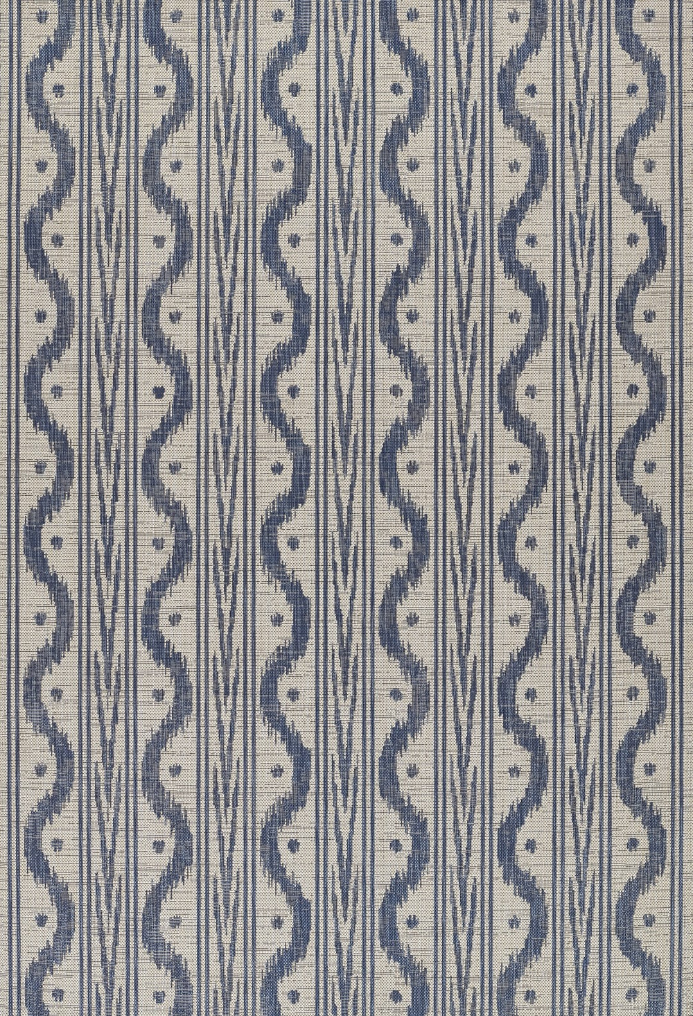 Momeni Riviera RV-05 Machine Made Transitional Geometric Indoor/Outdoor Area Rug Blue 9' x 12' RIVRARV-05BLU90C0