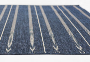 Momeni Riviera RV-06 Machine Made Transitional Geometric Indoor/Outdoor Area Rug Navy 9' x 12' RIVRARV-06NVY90C0