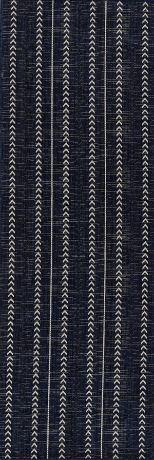 Momeni Riviera RV-06 Machine Made Transitional Geometric Indoor/Outdoor Area Rug Navy 9' x 12' RIVRARV-06NVY90C0