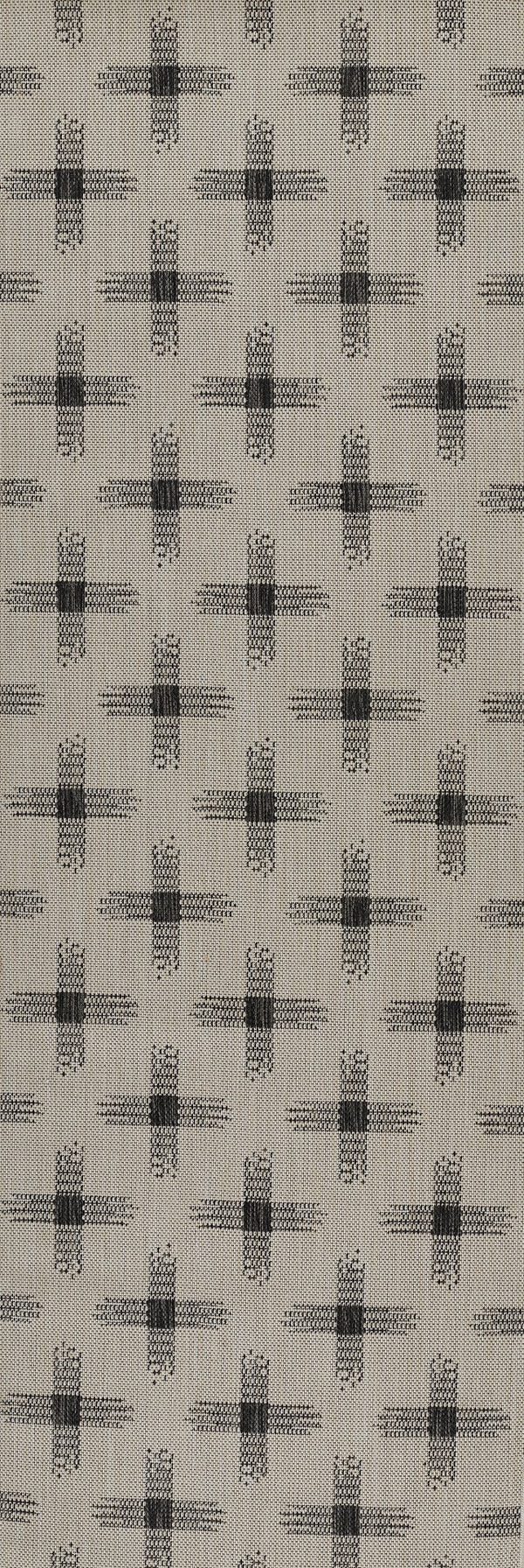 Momeni Riviera RV-08 Machine Made Contemporary Geometric Indoor/Outdoor Area Rug Ivory 9' x 12' RIVRARV-08IVY90C0