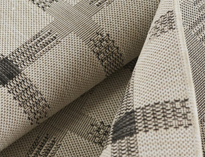 Momeni Riviera RV-08 Machine Made Contemporary Geometric Indoor/Outdoor Area Rug Ivory 9' x 12' RIVRARV-08IVY90C0