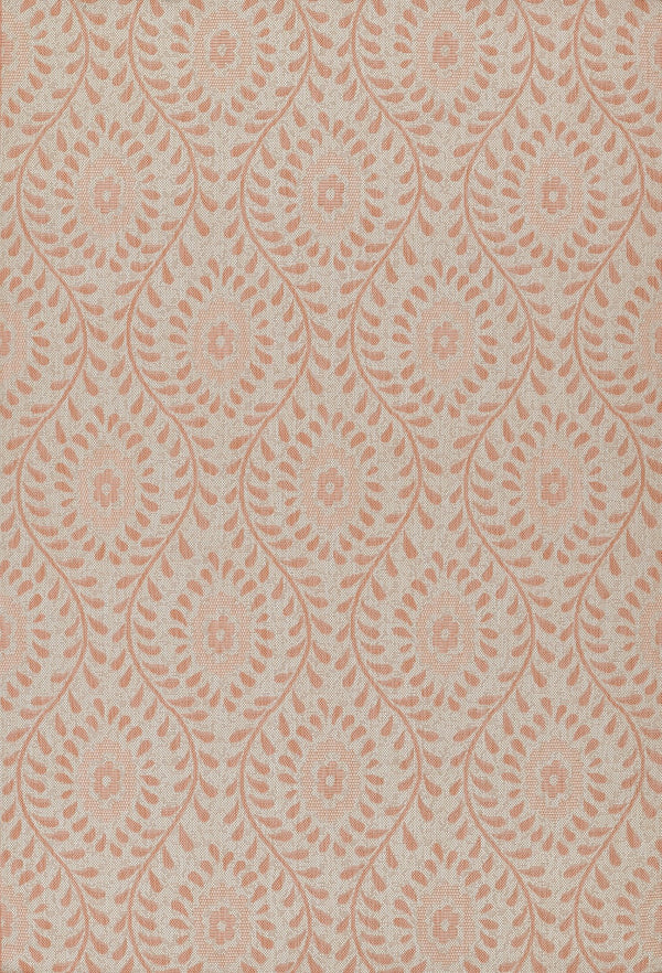 Momeni Riviera RV-09 Machine Made Transitional Floral Indoor/Outdoor Area Rug Coral 9' x 12' RIVRARV-09COR90C0
