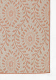 Momeni Riviera RV-09 Machine Made Transitional Floral Indoor/Outdoor Area Rug Coral 9' x 12' RIVRARV-09COR90C0