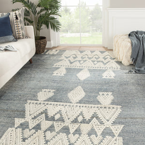 Jaipur Living Torsby Hand-Knotted Tribal Blue/ Ivory Area Rug (6'X9')