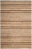Trade Route Stripe Hand Knotted 80% Jute and 20% Cotton Rug