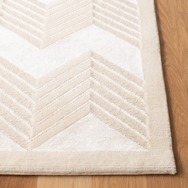 Safavieh Monroe Chevron HAND KNOTTED WOOL AND VISCOSE PILE Rug RLR6725A-11SQ