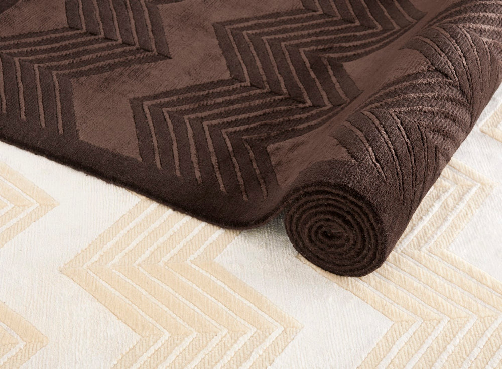 Safavieh Monroe Chevron HAND KNOTTED WOOL AND VISCOSE PILE Rug RLR6725A-11SQ