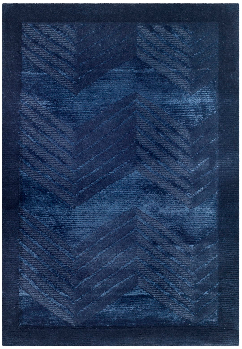 Safavieh Monroe Chevron HAND KNOTTED 50% Viscose and 50% Wool Rug RLR6725A-9