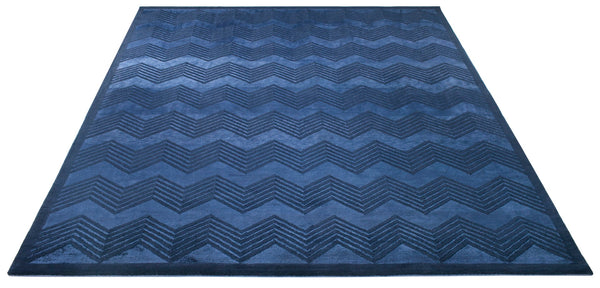 Safavieh Monroe Chevron HAND KNOTTED WOOL AND VISCOSE PILE Rug RLR6725D-1SQ