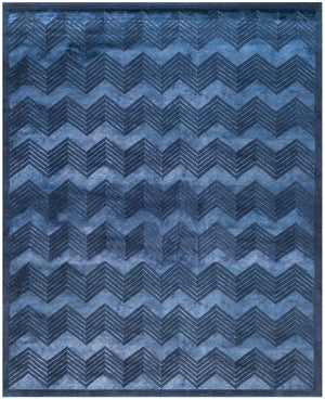Safavieh Monroe Chevron HAND KNOTTED WOOL AND VISCOSE PILE Rug RLR6725D-1SQ