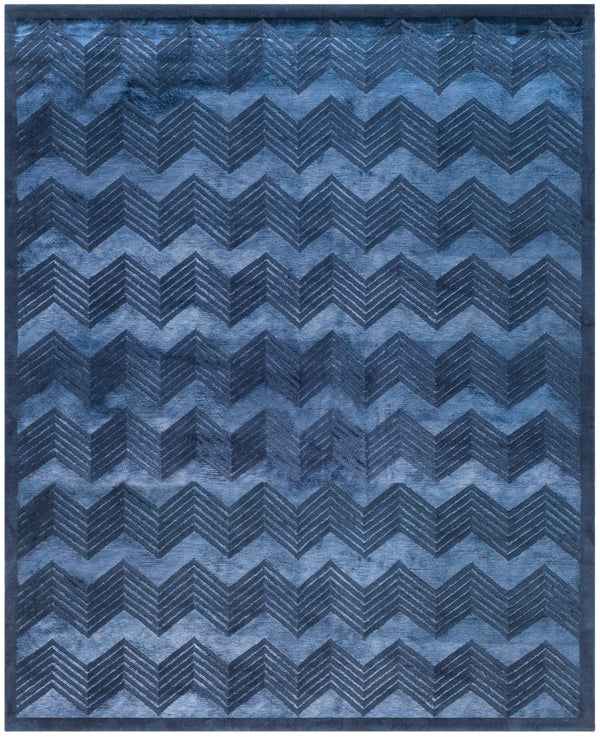 Safavieh Monroe Chevron HAND KNOTTED 50% Viscose and 50% Wool Rug RLR6725D-10