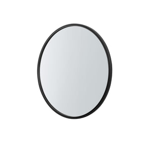 Walker Edison Glam/Contemporary 36" Double Ribbed Frame Mirror RM36MIBL