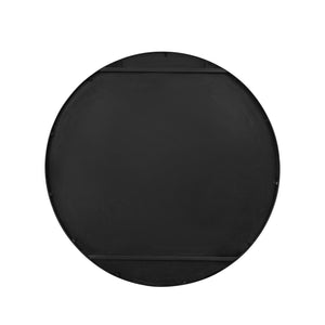 Walker Edison Glam/Contemporary 36" Double Ribbed Frame Mirror RM36MIBL