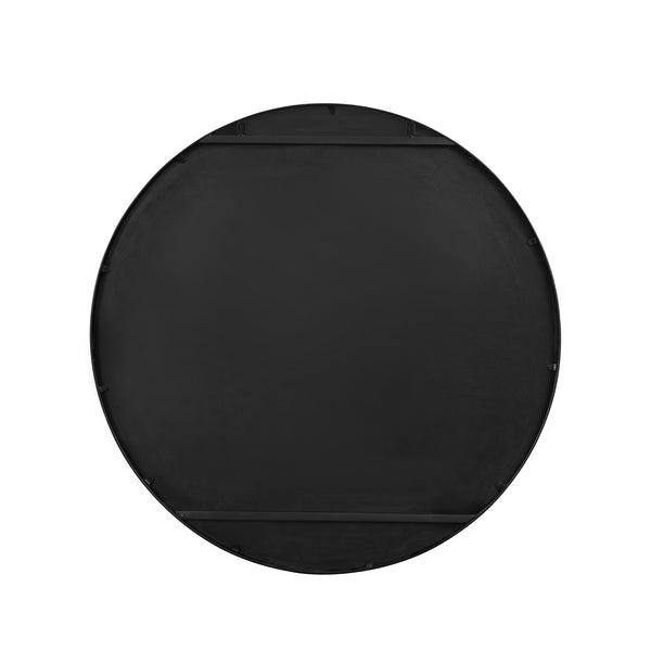 Walker Edison Glam/Contemporary 36" Double Ribbed Frame Mirror RM36MIBL